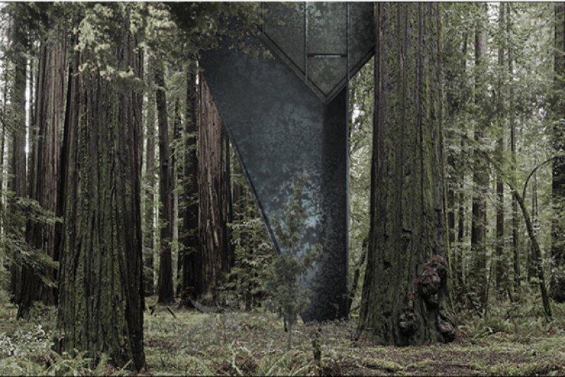 Piramit şeklindeki harika kulübe