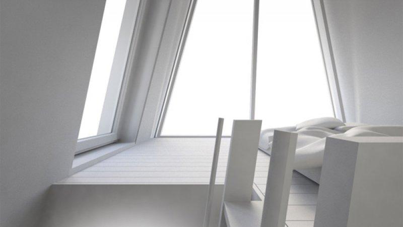 Piramit şeklindeki harika kulübe