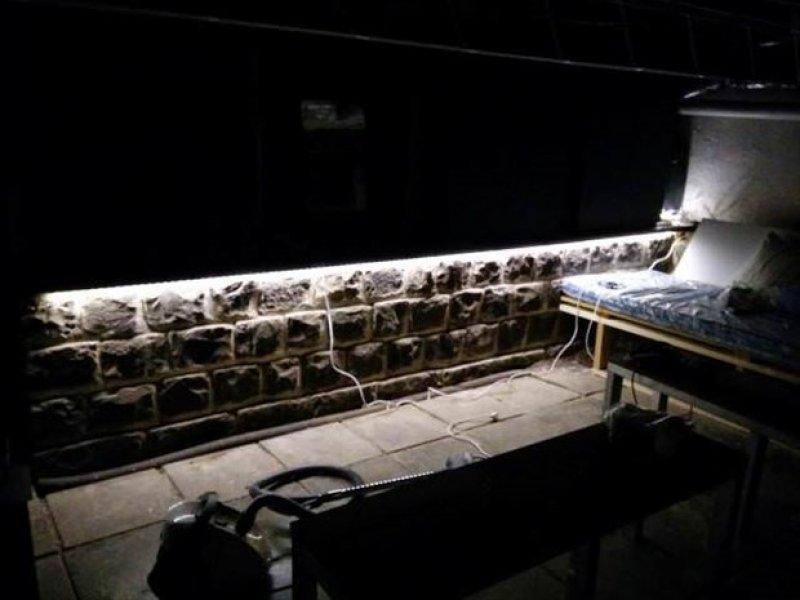 Genç adam evinin bahçesine sinema sistemi kurdu