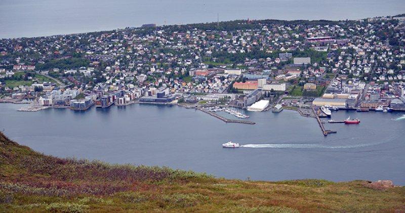  Tromso kentinde güneşin 2 ay hiç batmıyor