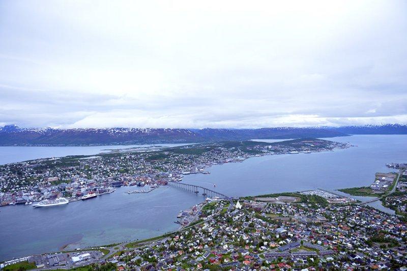  Tromso kentinde güneşin 2 ay hiç batmıyor