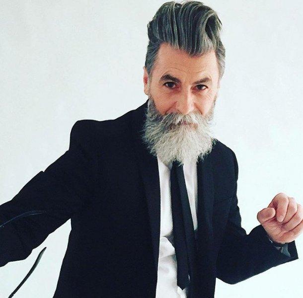 60 yaşındaki adam sakal bıraktıktan sonra model oldu