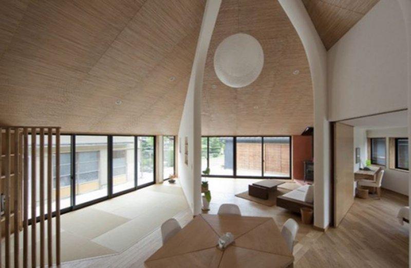 Az eşya ile dekora edilmiş Japon evleri