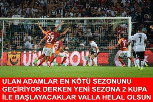 Galatasaray kupayı aldı capsler patladı