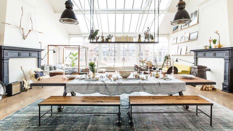 Endüstriyel ev dekorasyonu