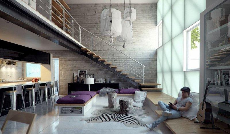 Endüstriyel ev dekorasyonu