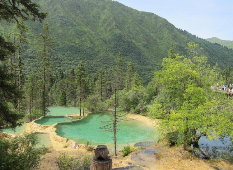 Çin'in sarı travertenlerine yoğun ilgi 