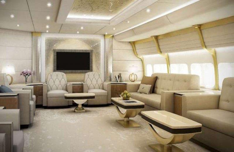 600 kişilik yolcu uçağının muhteşem dekorasyonu 