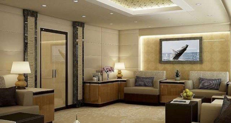 600 kişilik yolcu uçağının muhteşem dekorasyonu 