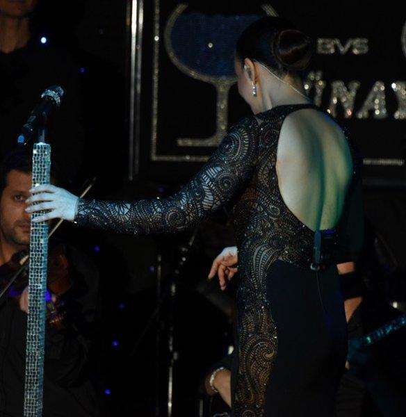 Ebru Gündeş gülümseyerek cevap verdi