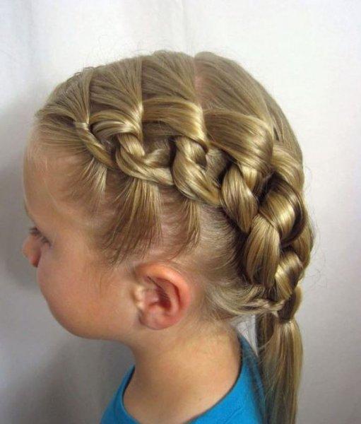 Kız çocukları için farklı saç örgü modelleri 