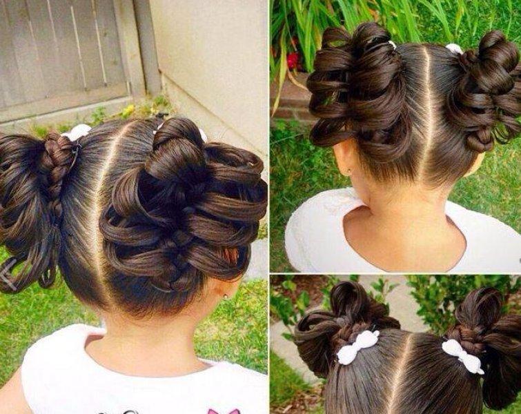 Kız çocukları için farklı saç örgü modelleri 