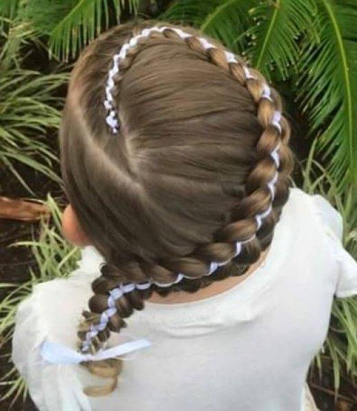 Kız çocukları için farklı saç örgü modelleri 