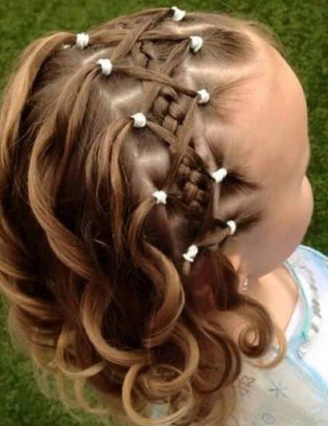 Kız çocukları için farklı saç örgü modelleri 