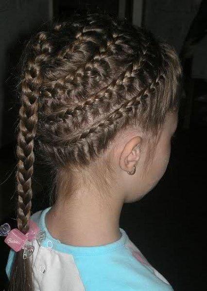 Kız çocukları için farklı saç örgü modelleri 
