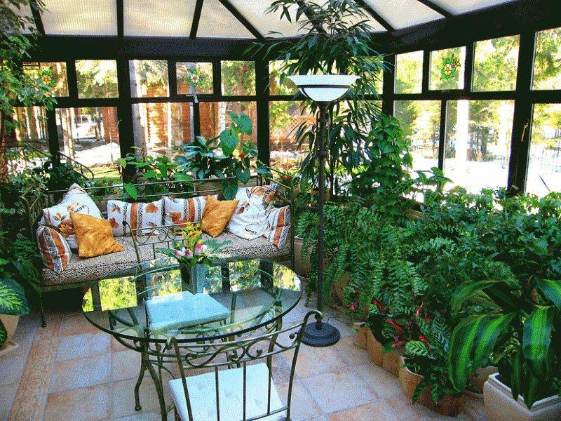 Kış bahçesi için dekorasyon fikirleri