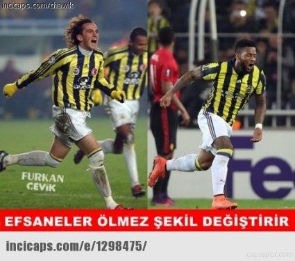 Fenerbahçe-Manchester maçı Caps'leri