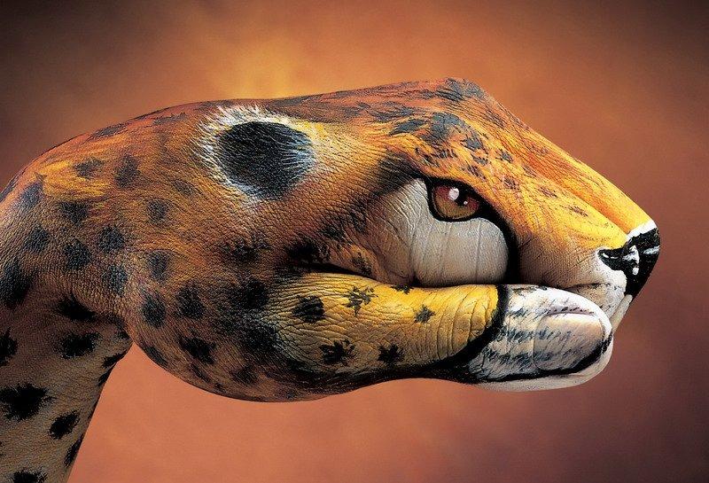El boyama sanatı ile hayvan figürleri  - Resim 18