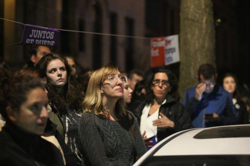 Clinton taraftarlarından kareler