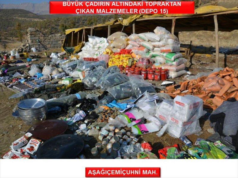Şırnak'ta terör örgütüne ait çok sayıda mühimmat bulundu