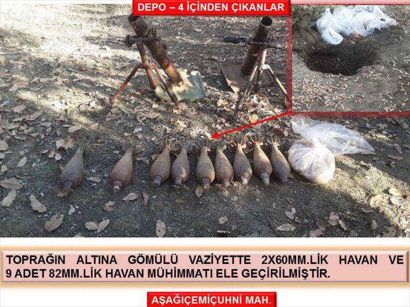 Şırnak'ta terör örgütüne ait çok sayıda mühimmat bulundu