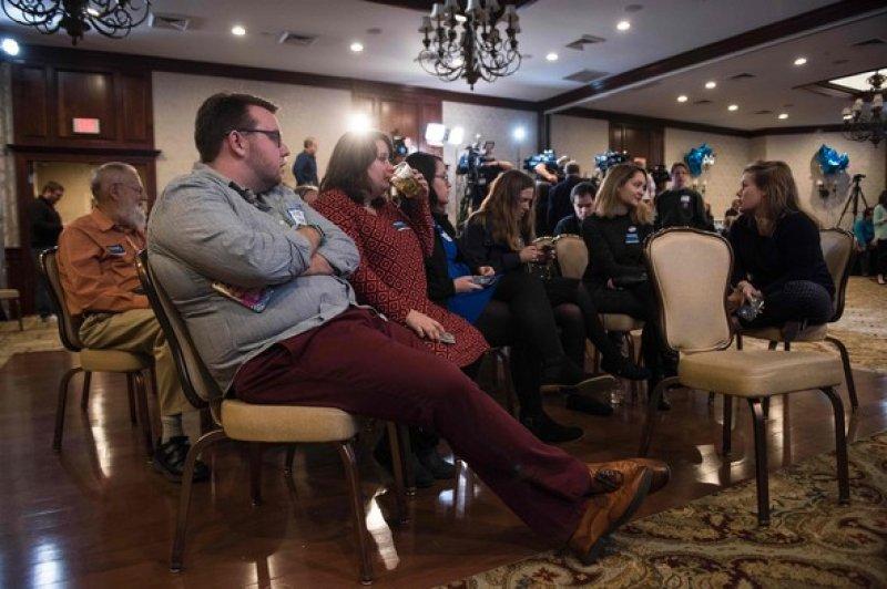 Clinton taraftarlarından kareler