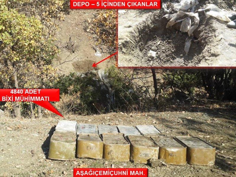 Şırnak'ta terör örgütüne ait çok sayıda mühimmat bulundu