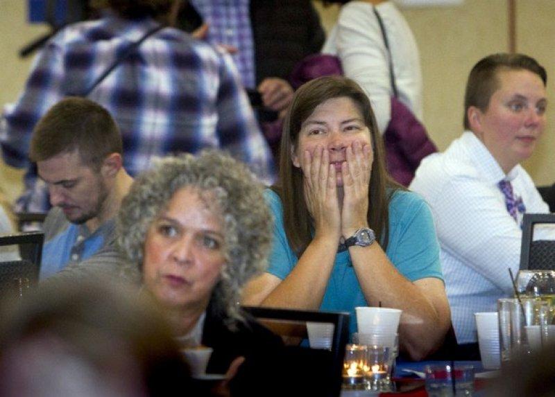 Clinton taraftarlarından kareler