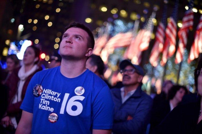 Clinton taraftarlarından kareler