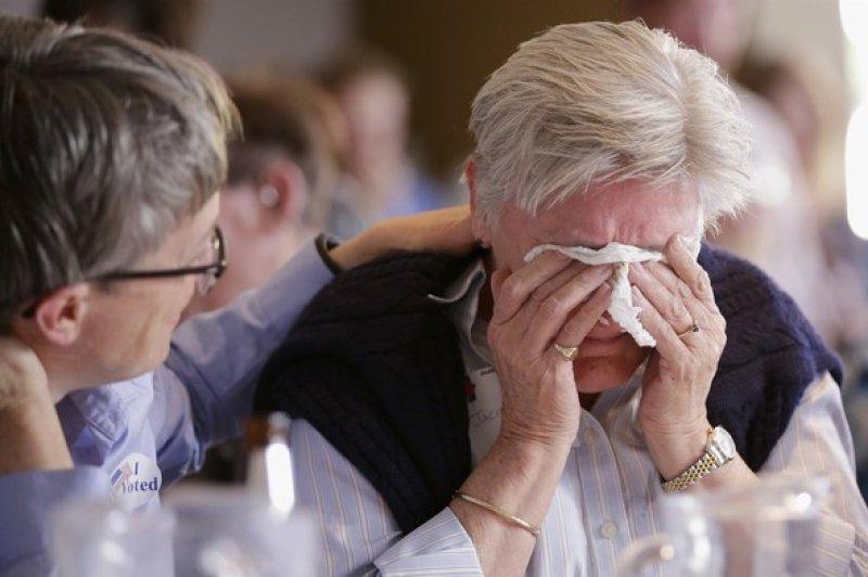 Clinton taraftarlarından kareler