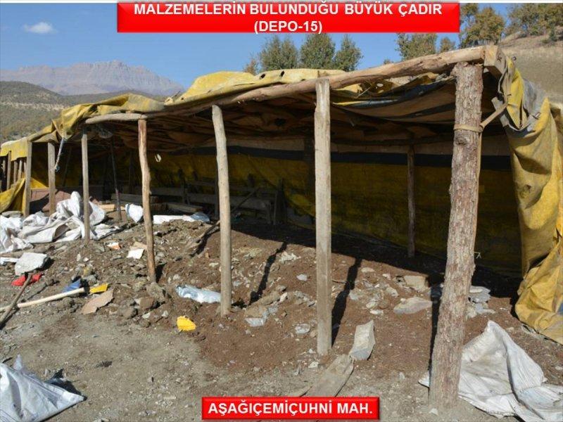 Şırnak'ta terör örgütüne ait çok sayıda mühimmat bulundu