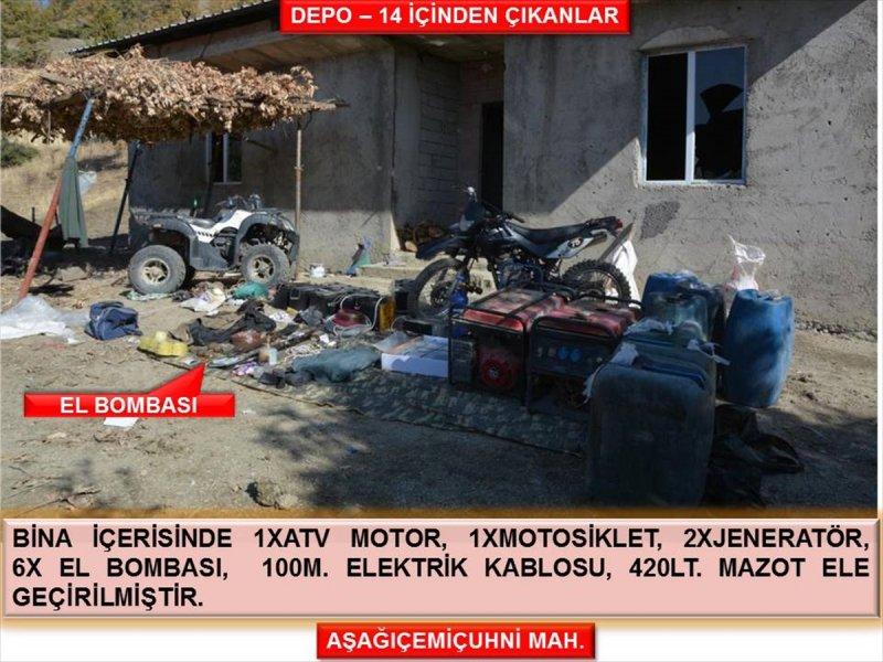 Şırnak'ta terör örgütüne ait çok sayıda mühimmat bulundu