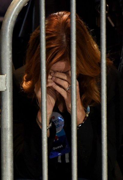 Clinton taraftarlarından kareler