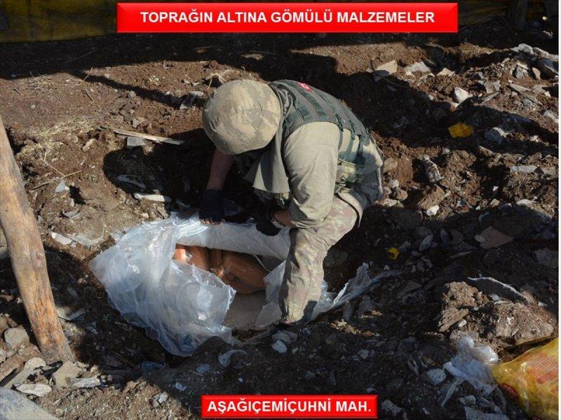 Şırnak'ta terör örgütüne ait çok sayıda mühimmat bulundu