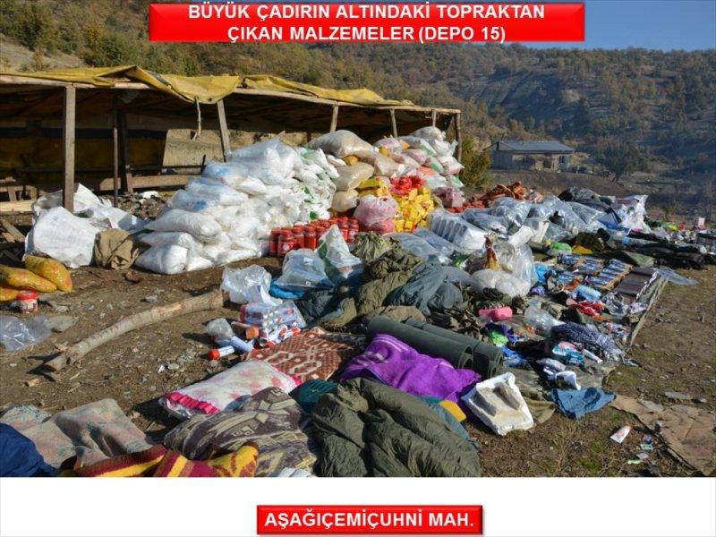 Şırnak'ta terör örgütüne ait çok sayıda mühimmat bulundu