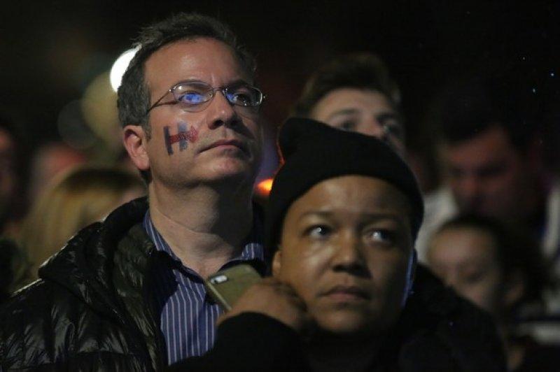 Clinton taraftarlarından kareler