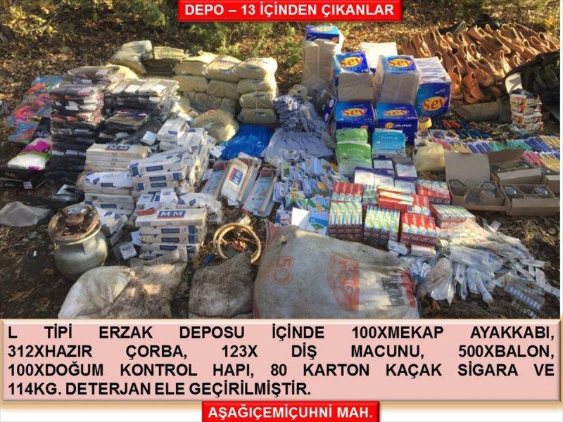 Şırnak'ta terör örgütüne ait çok sayıda mühimmat bulundu