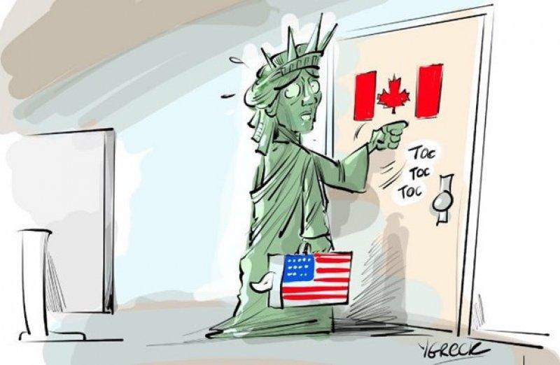 Donald Trump'a komik karikatürler 