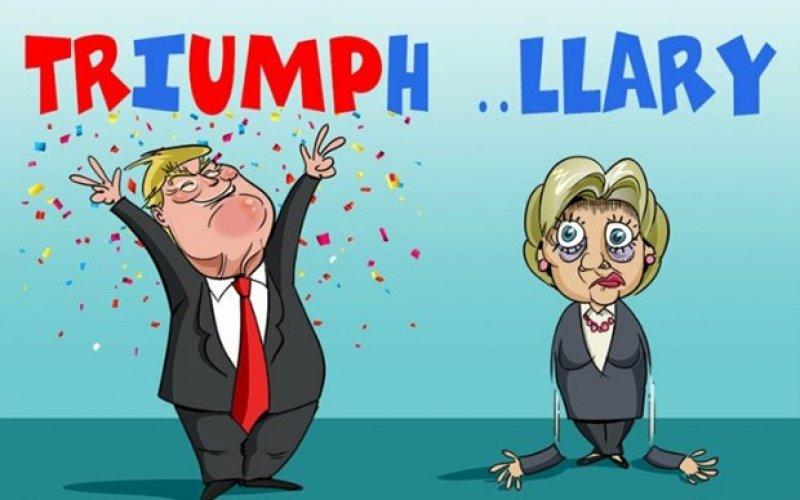 Donald Trump'a komik karikatürler 