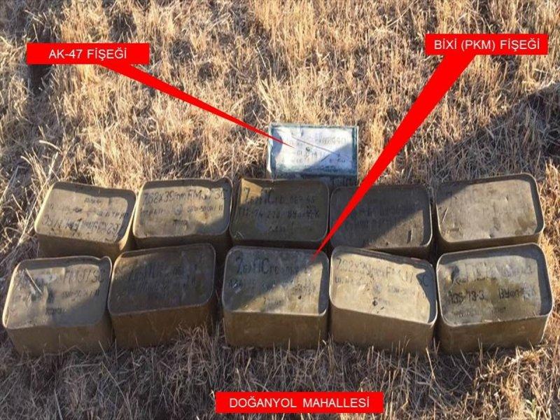 Şırnak'ta PKK mühimmatları ele geçirildi