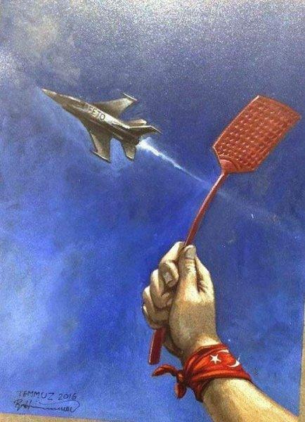 İranlı sanatçıdan muhteşem 15 Temmuz çizimleri