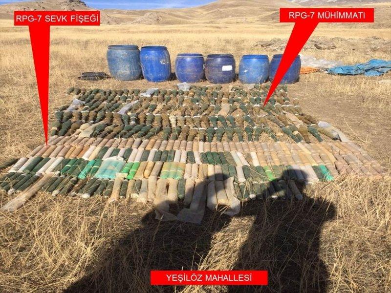 Şırnak'ta PKK mühimmatları ele geçirildi