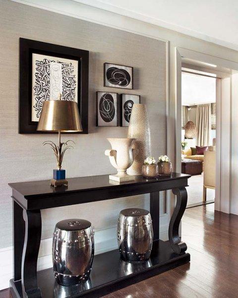 Evinizin boş alanları için konsol dekorasyonu 