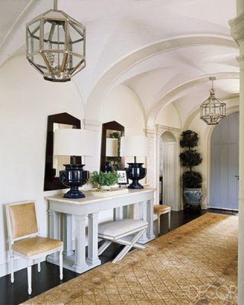 Evinizin boş alanları için konsol dekorasyonu 