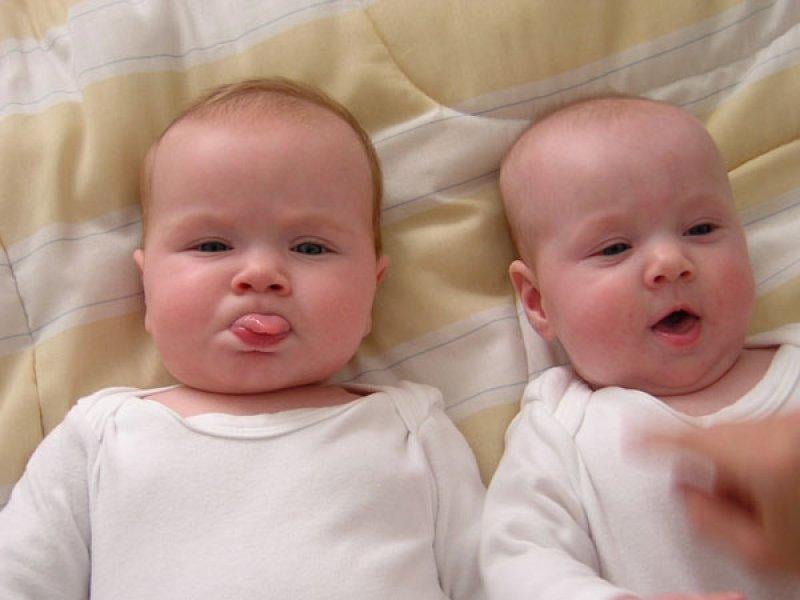 En güzel ikiz bebek fotoğrafları 