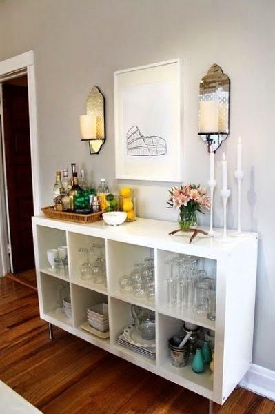 Evinizin boş alanları için konsol dekorasyonu 