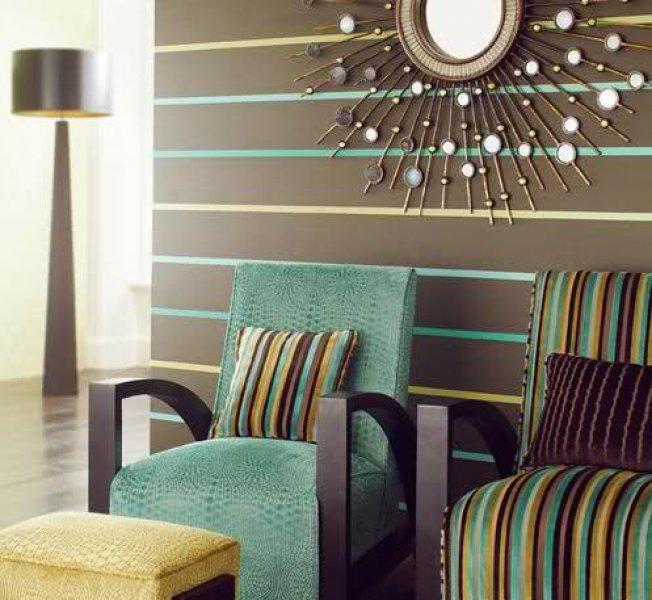 Renkli oda dekorasyonu