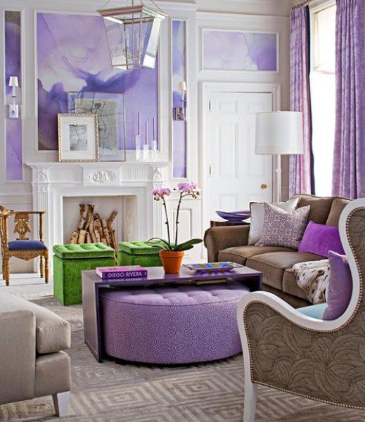 Renkli oda dekorasyonu