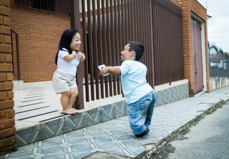 Dünyanın  en kısa boylu çifti Guinnes listesinde 