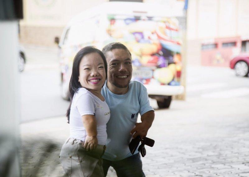 Dünyanın  en kısa boylu çifti Guinnes listesinde 